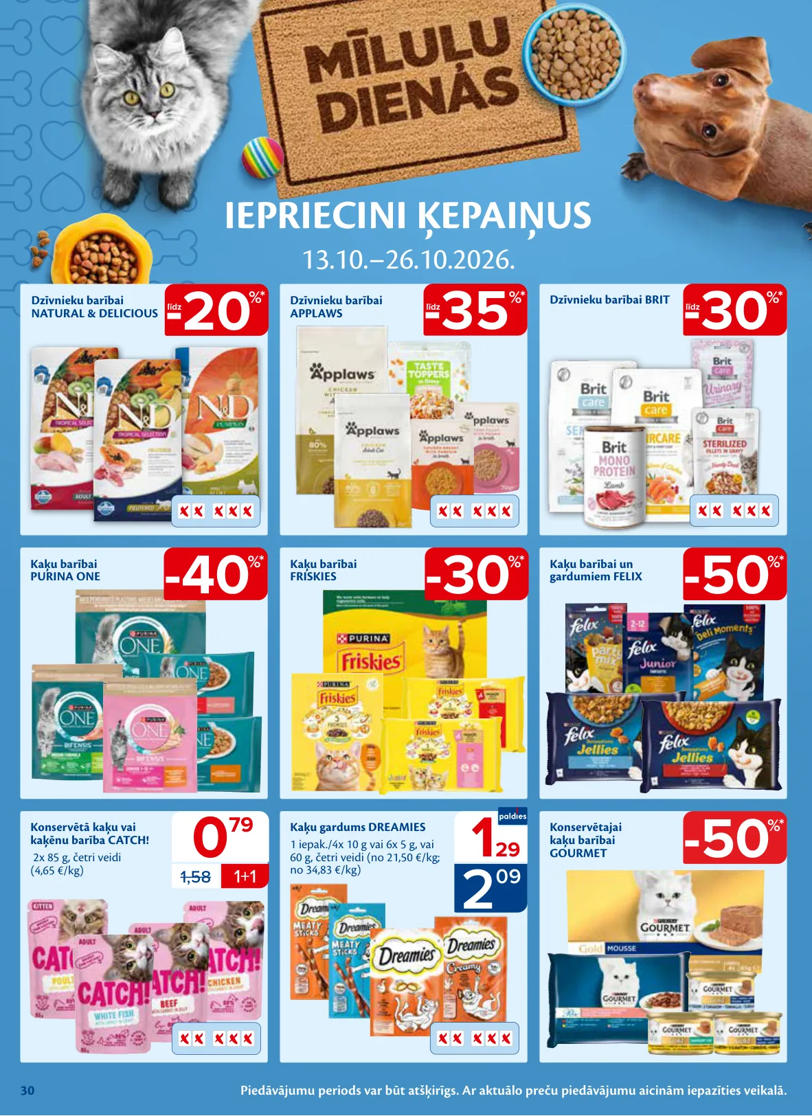 Maxima akcijas — 30