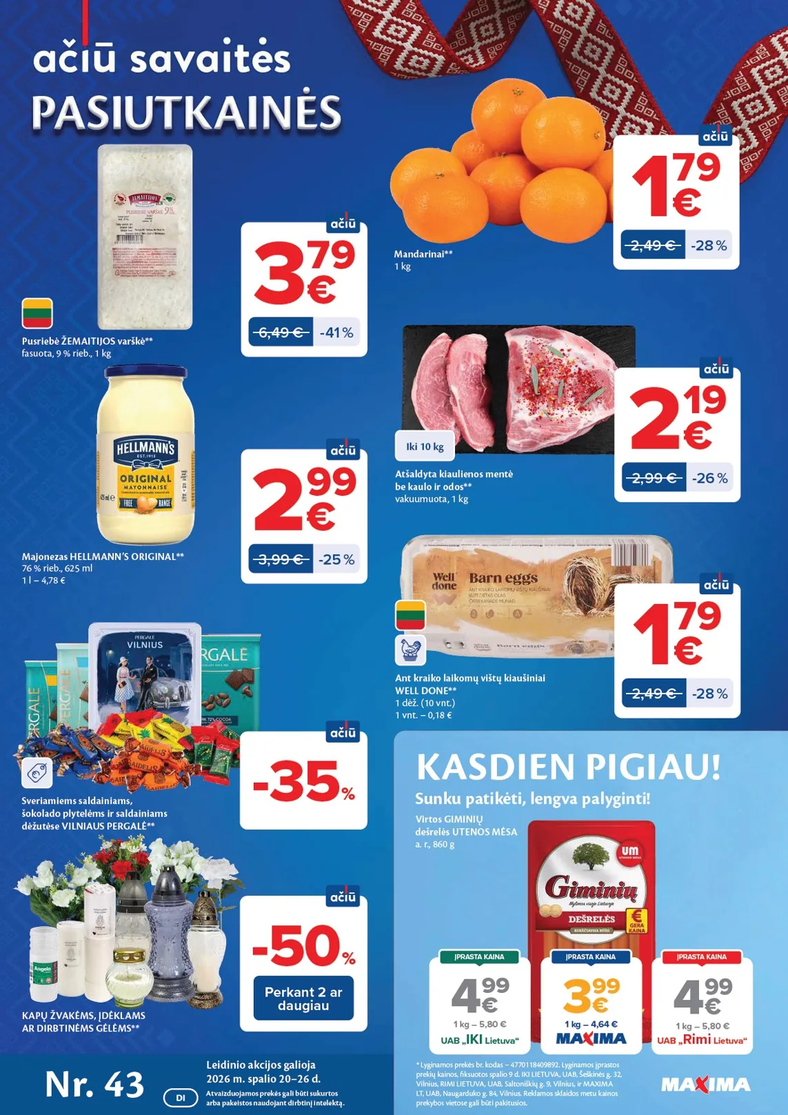 Maxima akcijos — 1