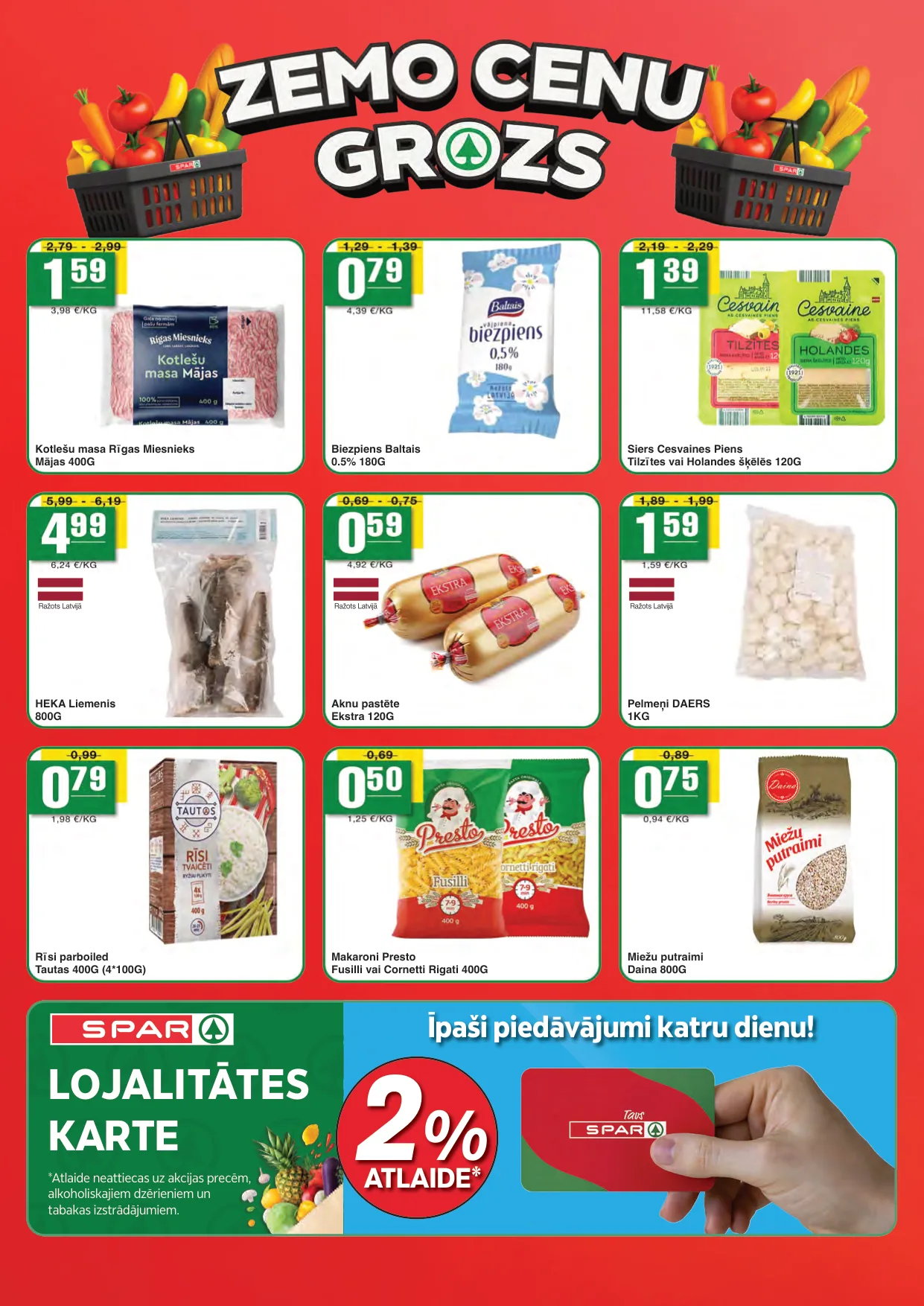 Spar akcijas — 2