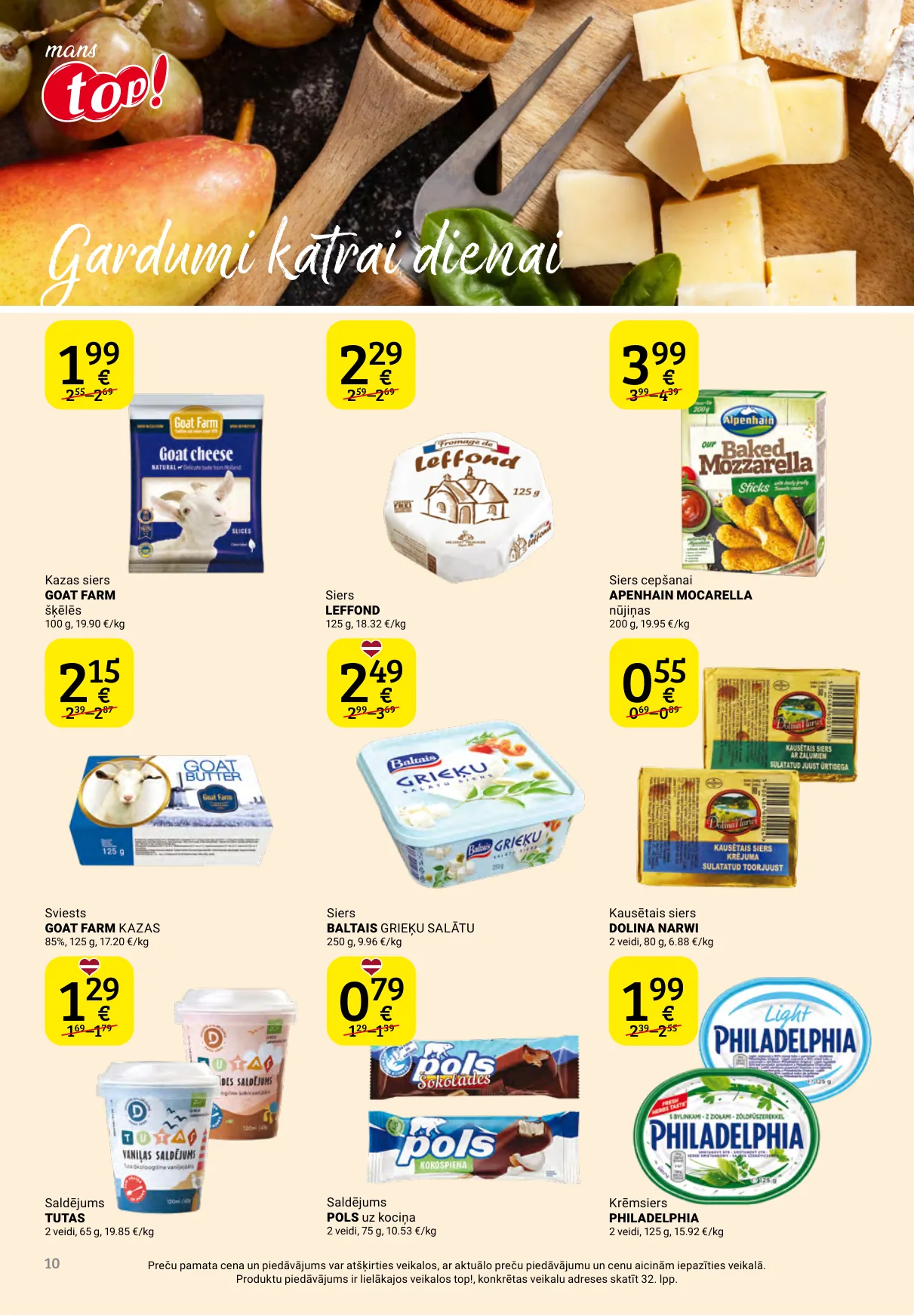 Top! akcijas — 10