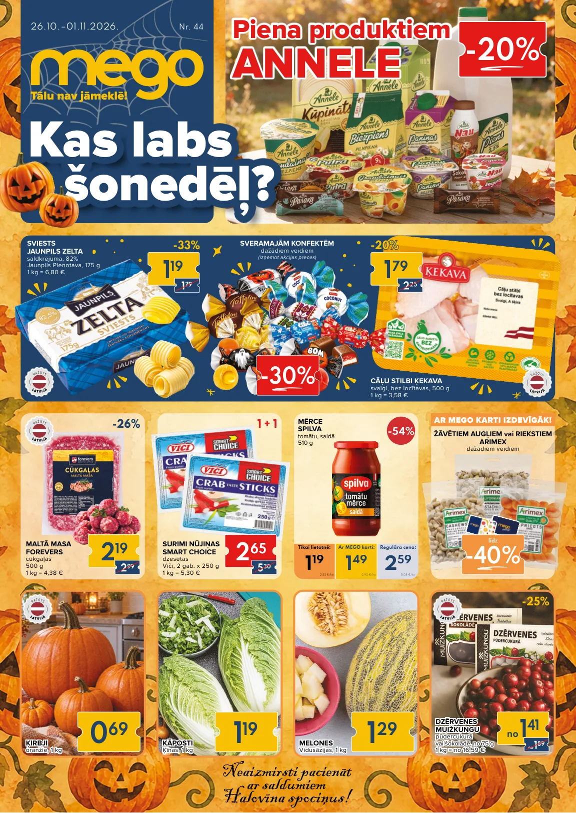 Mego akcijas — 1