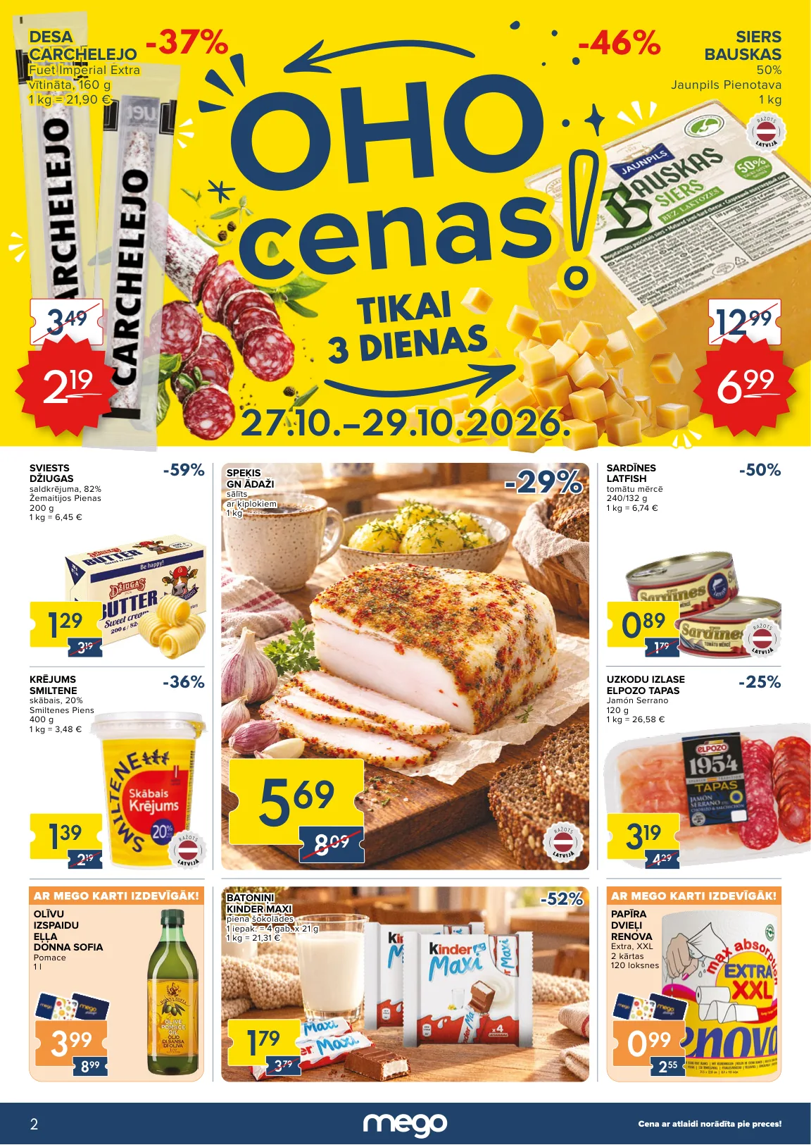 Mego akcijas — 1