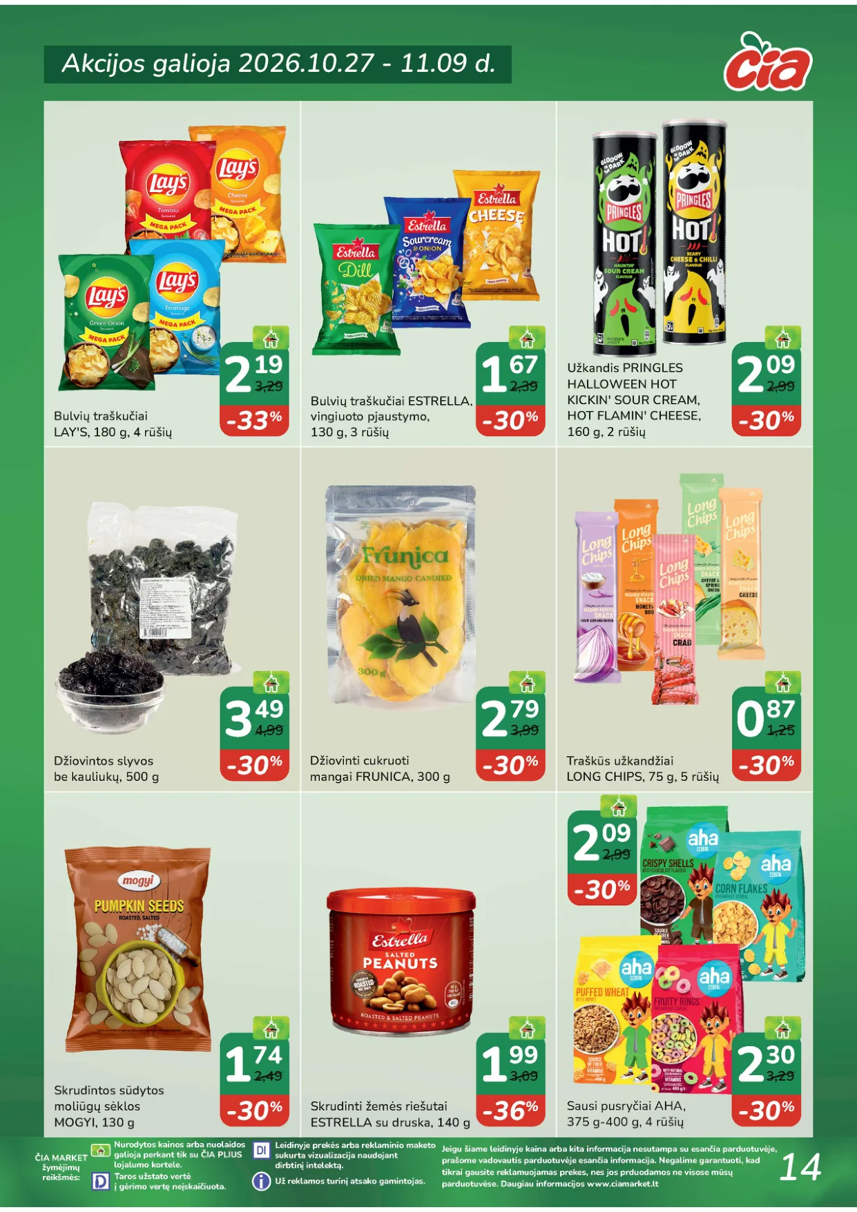 ČIA Market akcijos — 14
