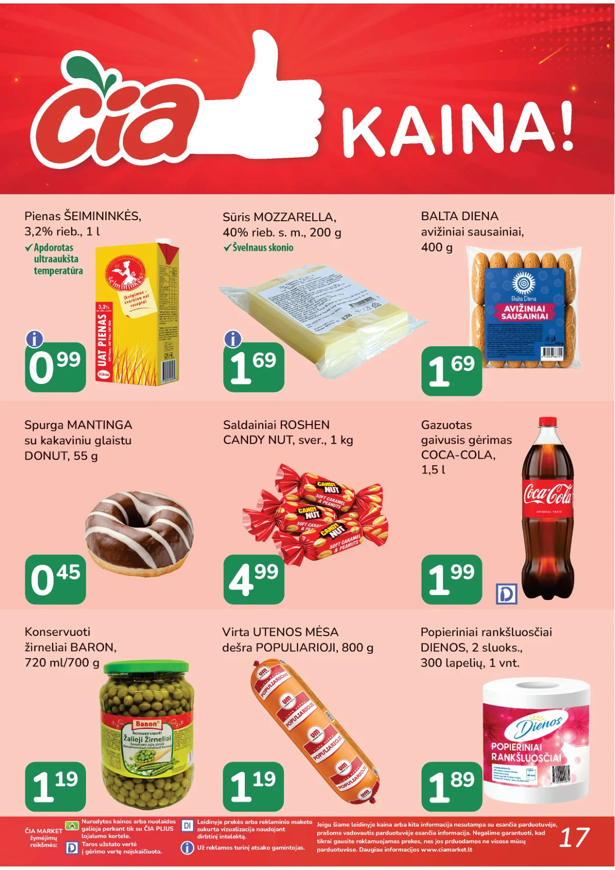 ČIA Market akcijos — 17