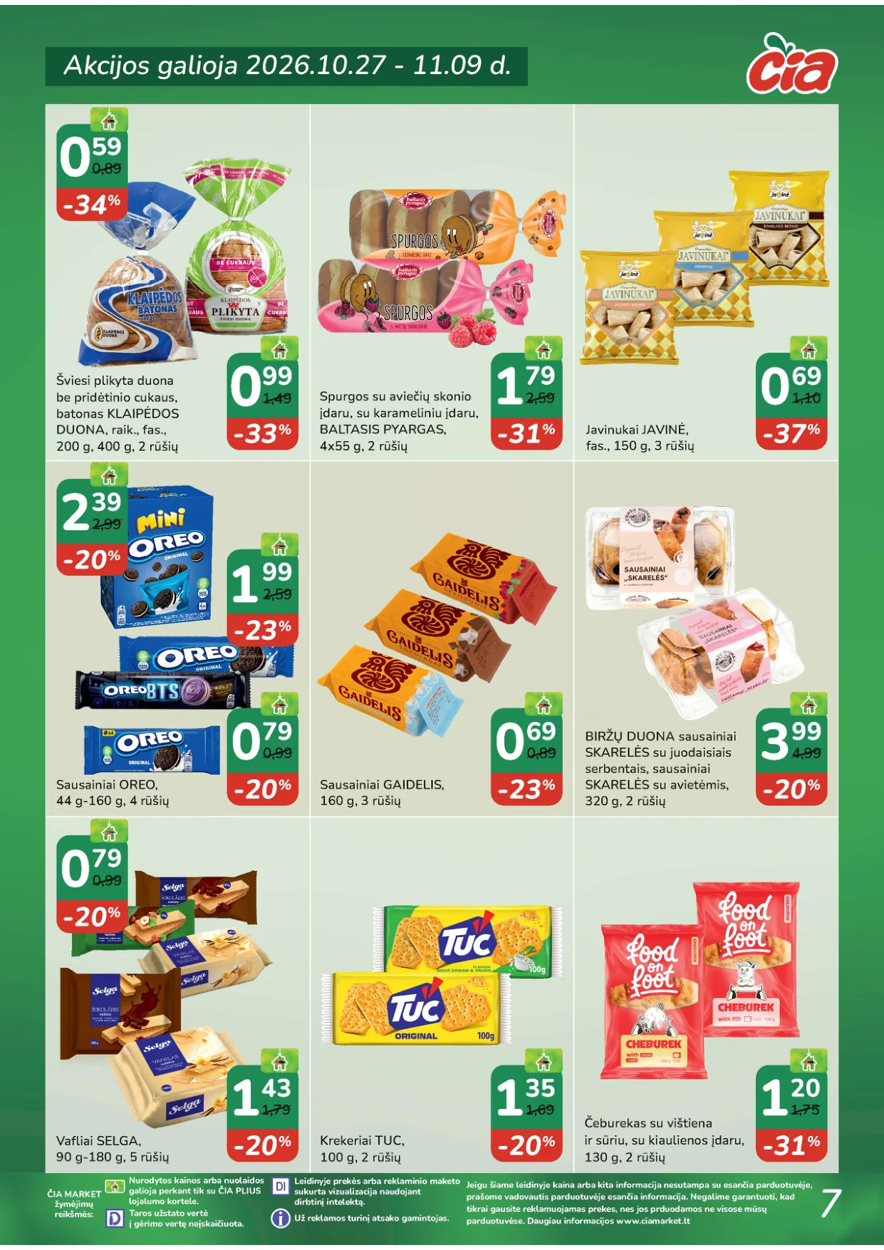ČIA Market akcijos — 7