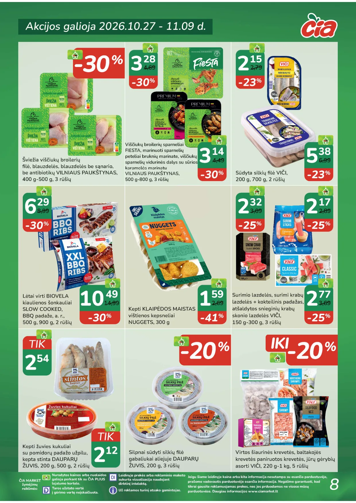 ČIA Market akcijos — 8