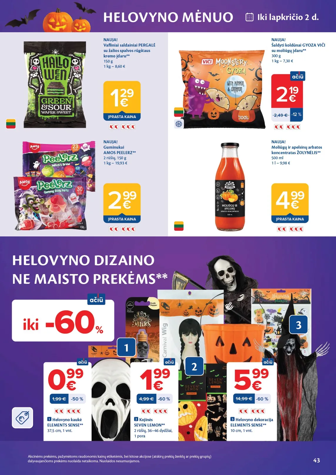 Maxima akcijos — 43