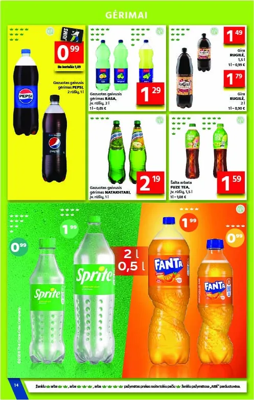 Gulbelė akcijos — 14