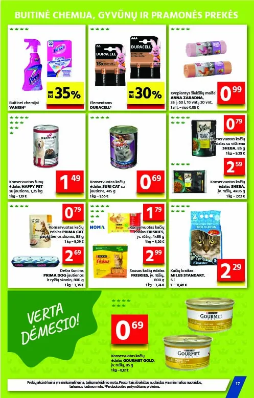 Gulbelė akcijos — 17