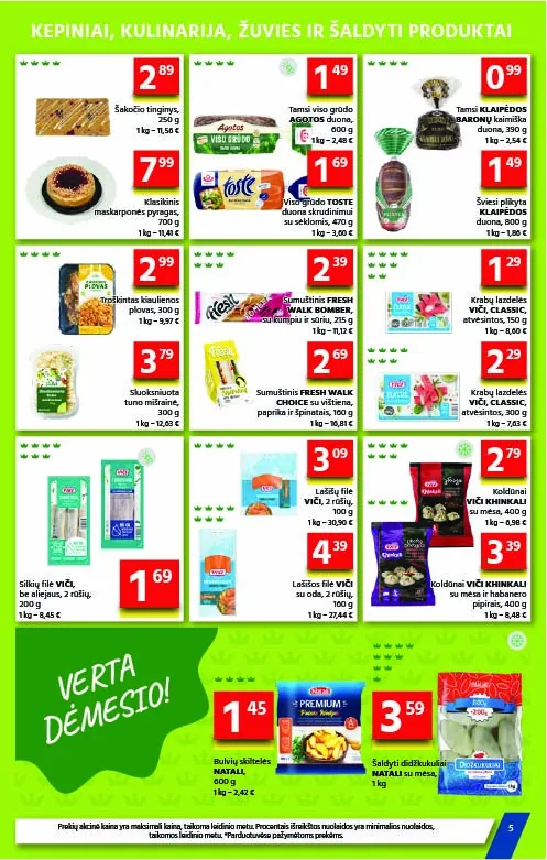 Gulbelė akcijos — 5