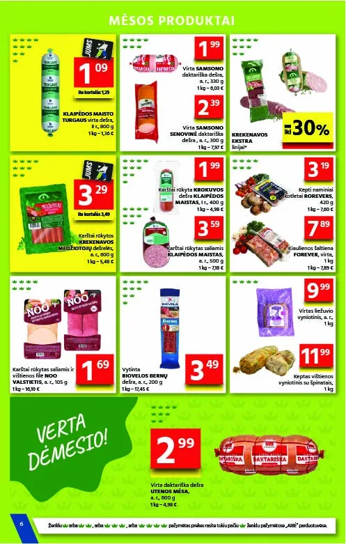 Gulbelė akcijos — 6