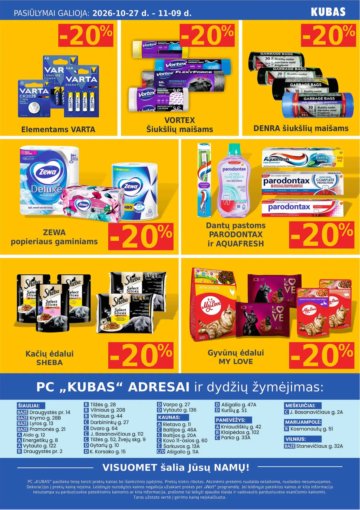 KUBAS akcijos — 11