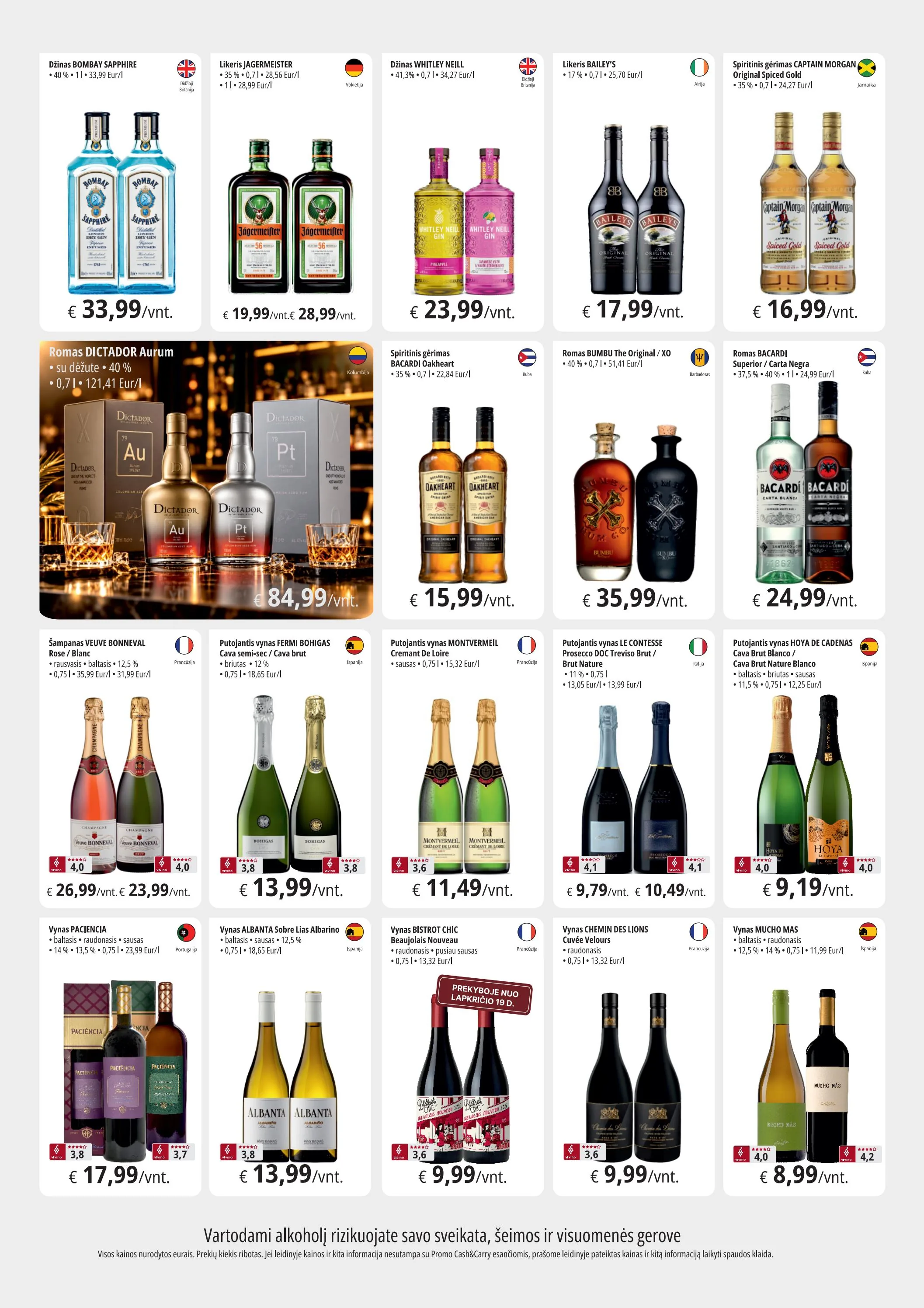 PROMO Cash&Carry akcijos — 2