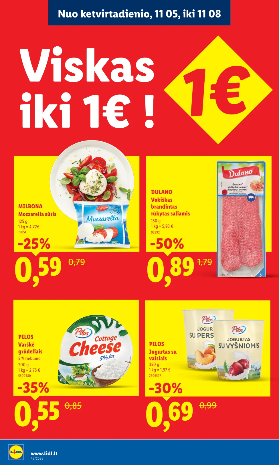 Lidl akcijos — 2