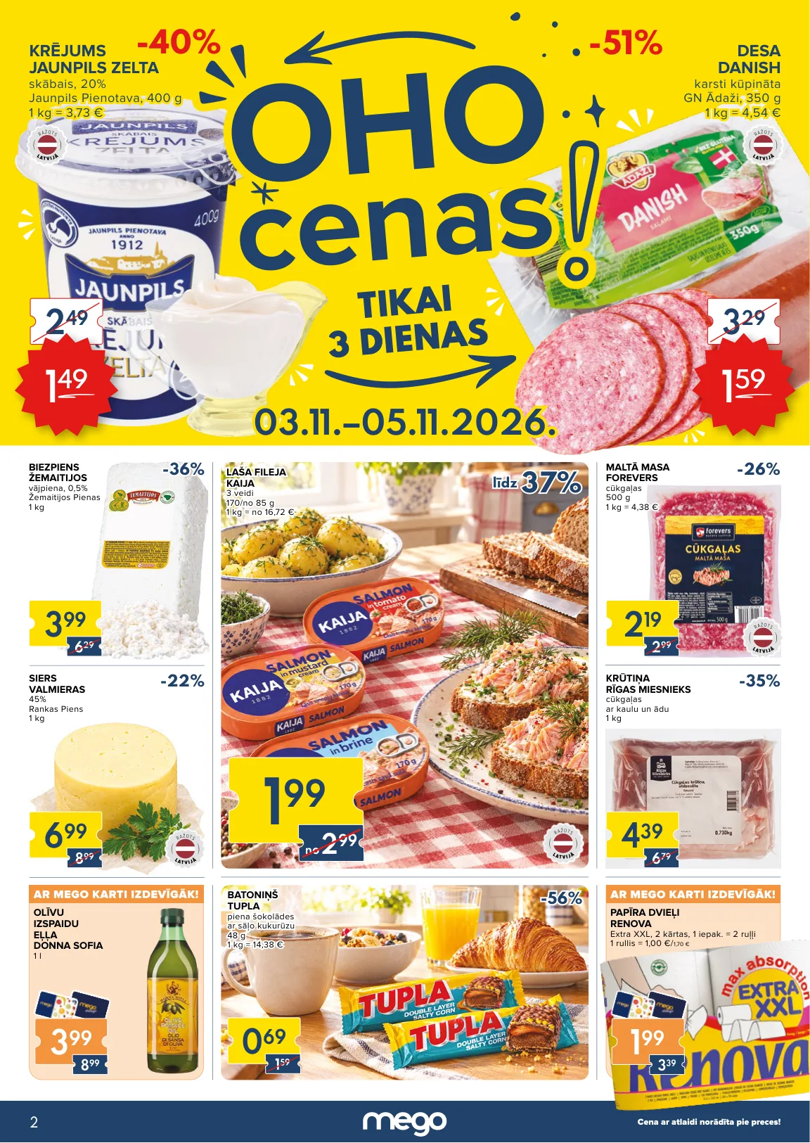 Mego akcijas — 1